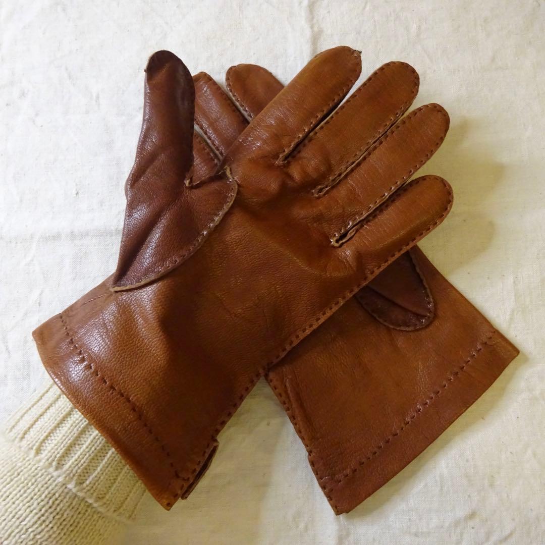 ヴィンテージ レザー グローブ メンズ フランス