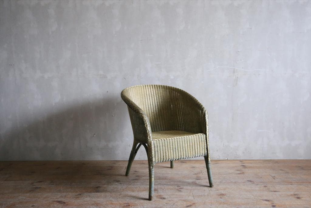 英国アンティークロイドルームチェア/椅子イス/アームソファ/ガーデン(81-27