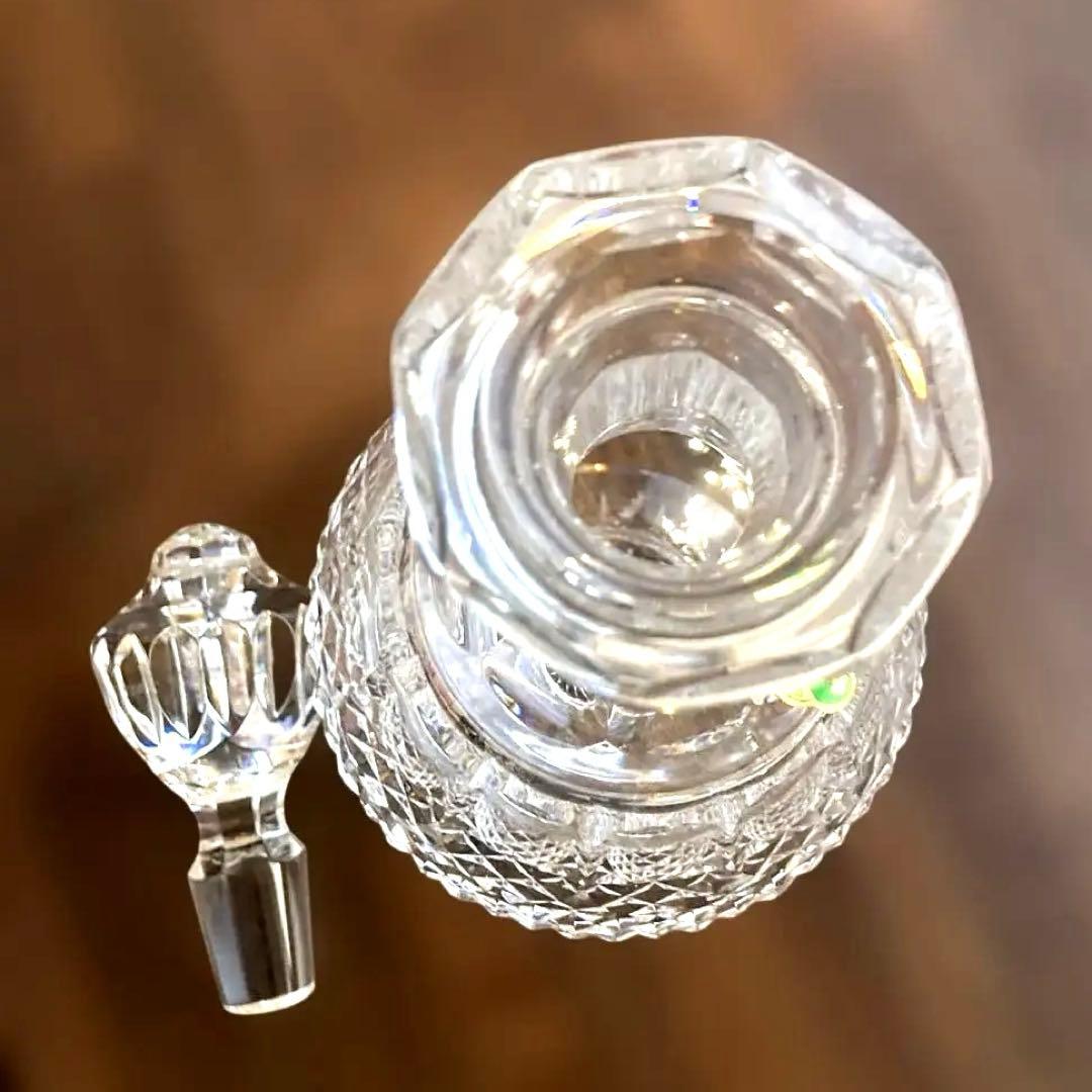 新品 欧州高級ブランド切子クリスタルガラス 非常に美しいブランデーデキャンタ