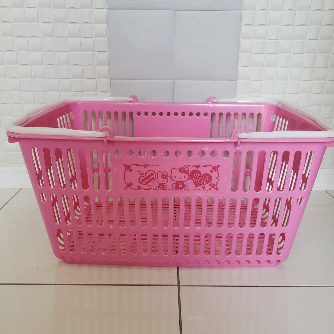 メルカリ便送料込♪激レア♪ショッピングカゴ♪希少♪キティ♪ショッピングバスケット