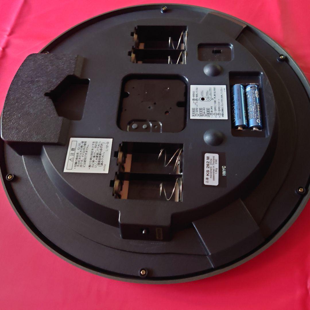 SEIKO 電波掛時計 暗闇でも！字光式(光続ける)ホワイト文字盤！連続秒針