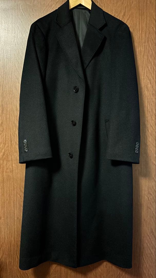 最終値下 未使用 カシミヤ混 チェスターコート ロング ウール