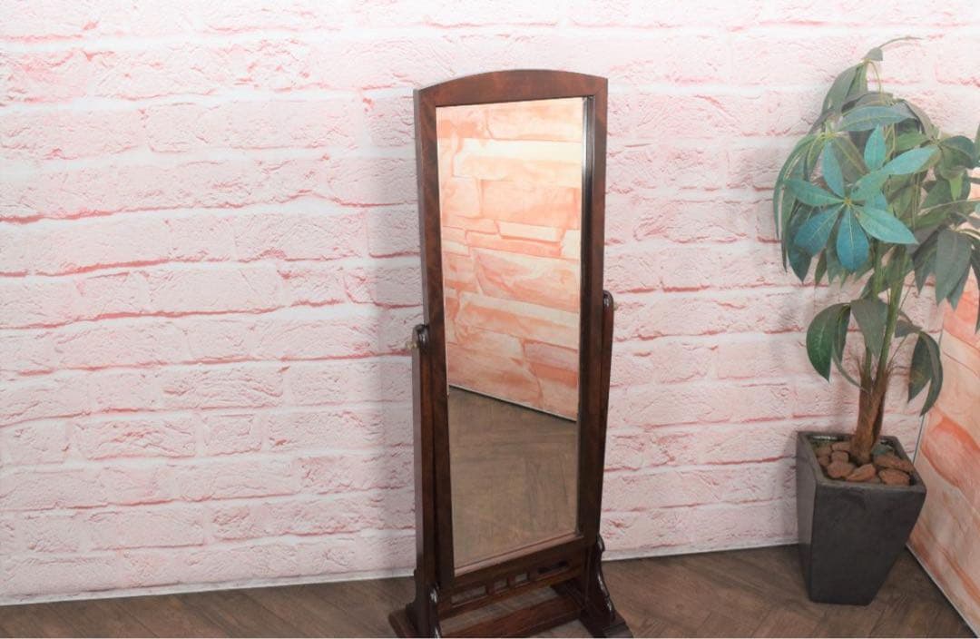 松本民芸家具 スタンドミラー 姿見 全身鏡