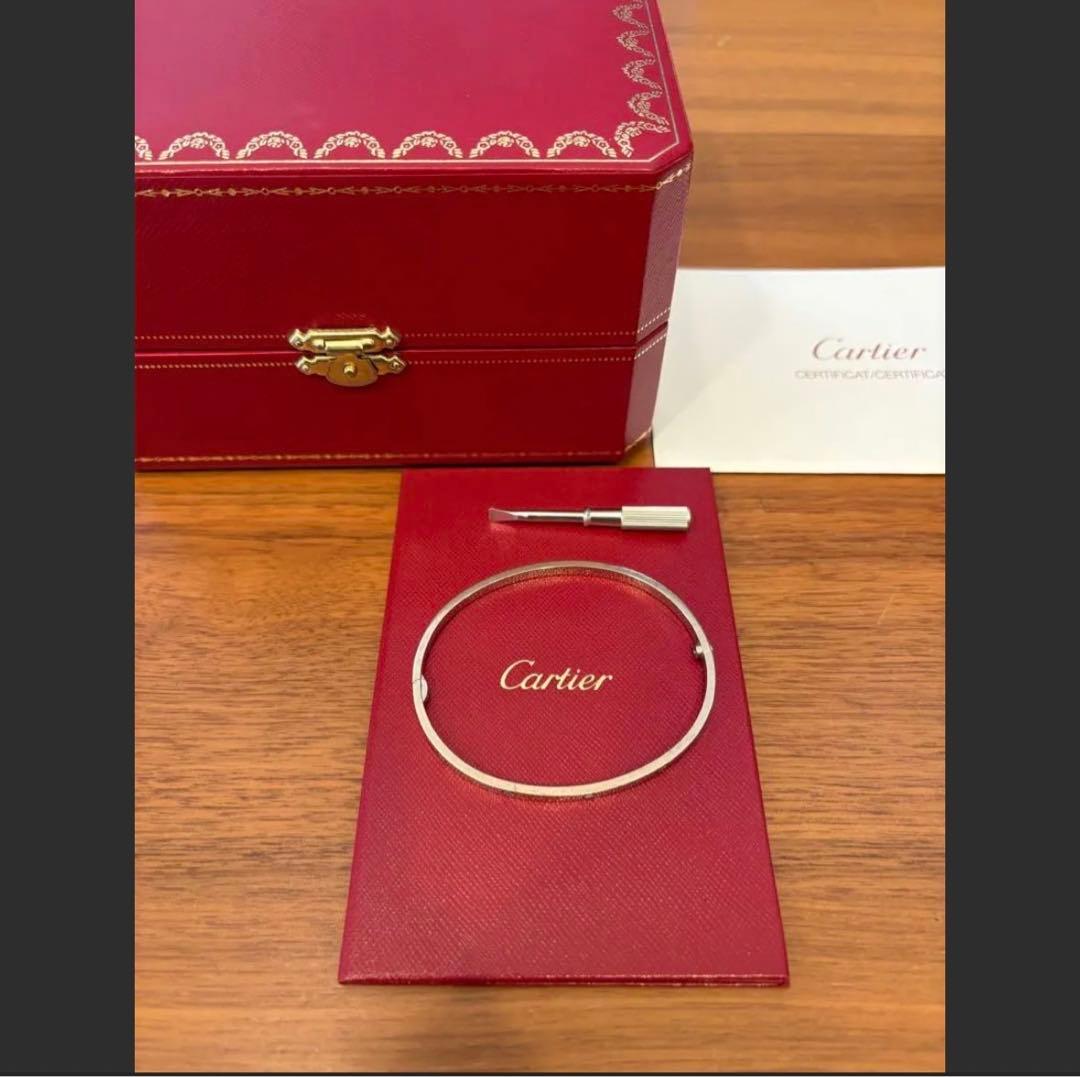 【のり】Cartier ラブブレスsm Au750 サイズ19