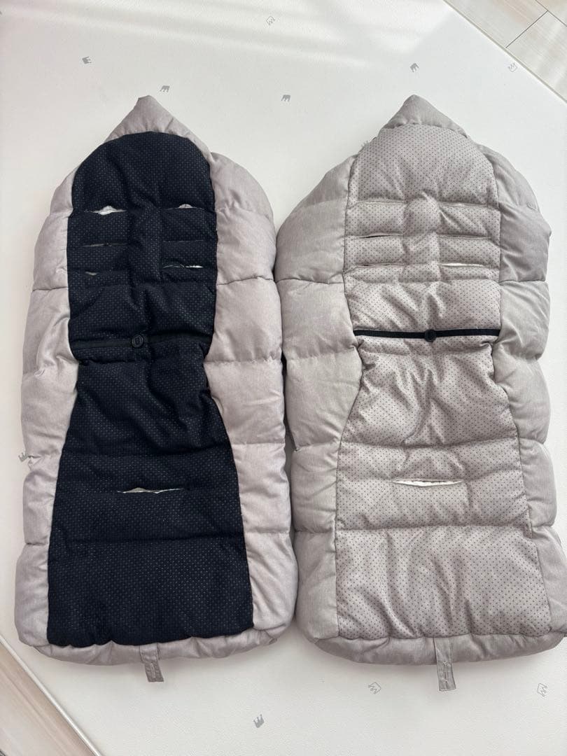 AIRBUGGY ベビーカー　フットマフ　双子　美品　セット　アースサンド