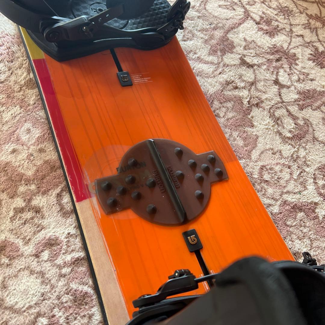 良品 BURTON CUSTOM FV 148cm バイン付 スノーボードセット