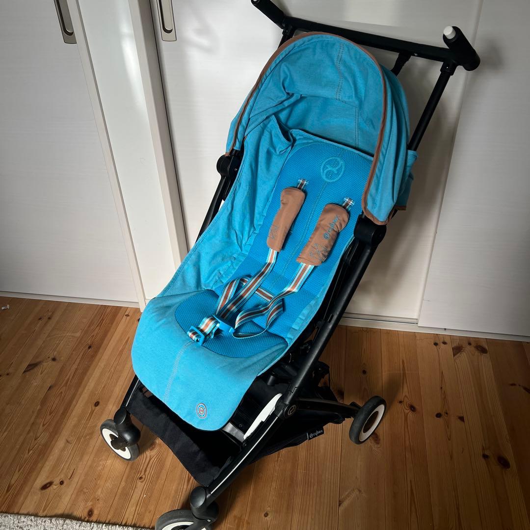 cybex ベビーカー　ビーチブルー