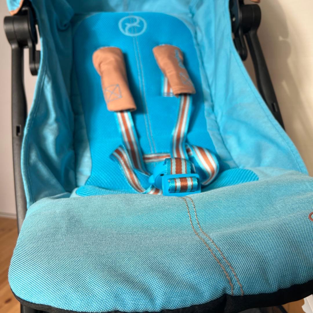 cybex ベビーカー　ビーチブルー