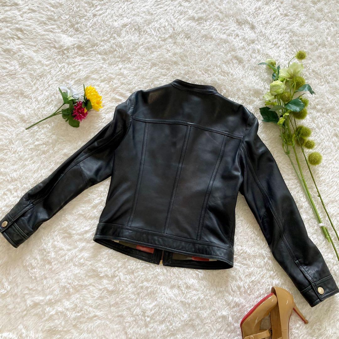 CRESTBRIDGE クレストブリッジ 革ジャン ライダースジャケット 黒 M