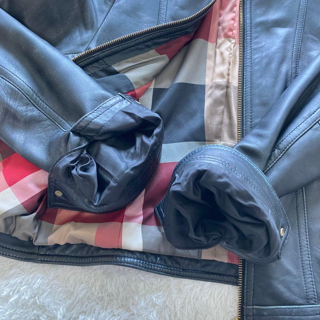 CRESTBRIDGE クレストブリッジ 革ジャン ライダースジャケット 黒 M