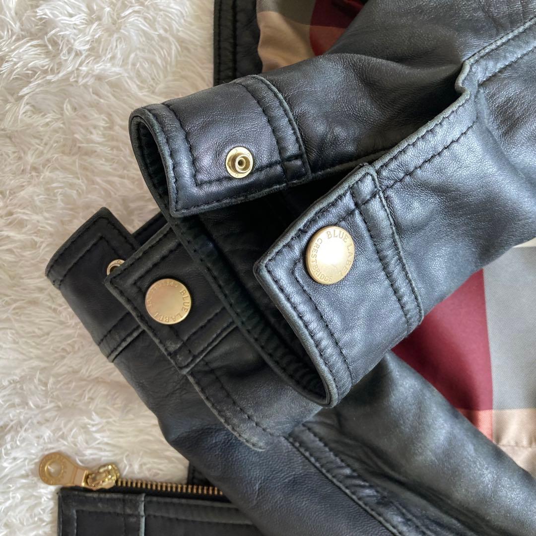 CRESTBRIDGE クレストブリッジ 革ジャン ライダースジャケット 黒 M