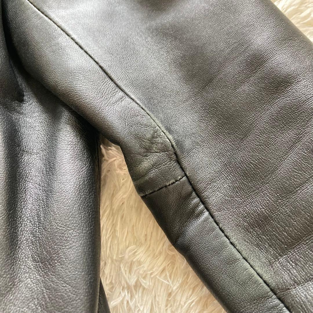 CRESTBRIDGE クレストブリッジ 革ジャン ライダースジャケット 黒 M