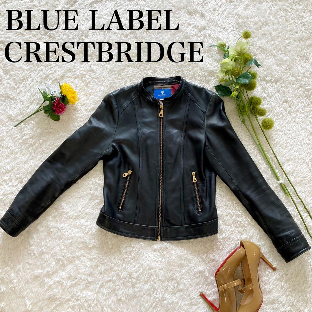 CRESTBRIDGE クレストブリッジ 革ジャン ライダースジャケット 黒 M