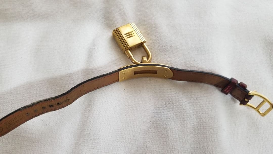 HERMES エルメス ケリー腕時計 赤