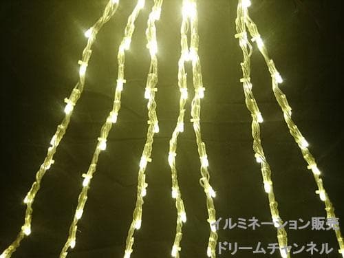 ドレープライト イルミネーション ナイヤガラライト シャンパンゴールド 屋外可能