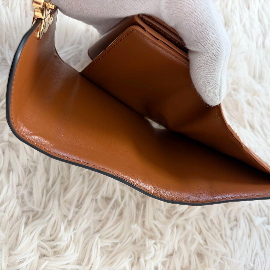 【未使用品級】セリーヌ 三つ折り財布 トリオンフ スモールフラップウォレット