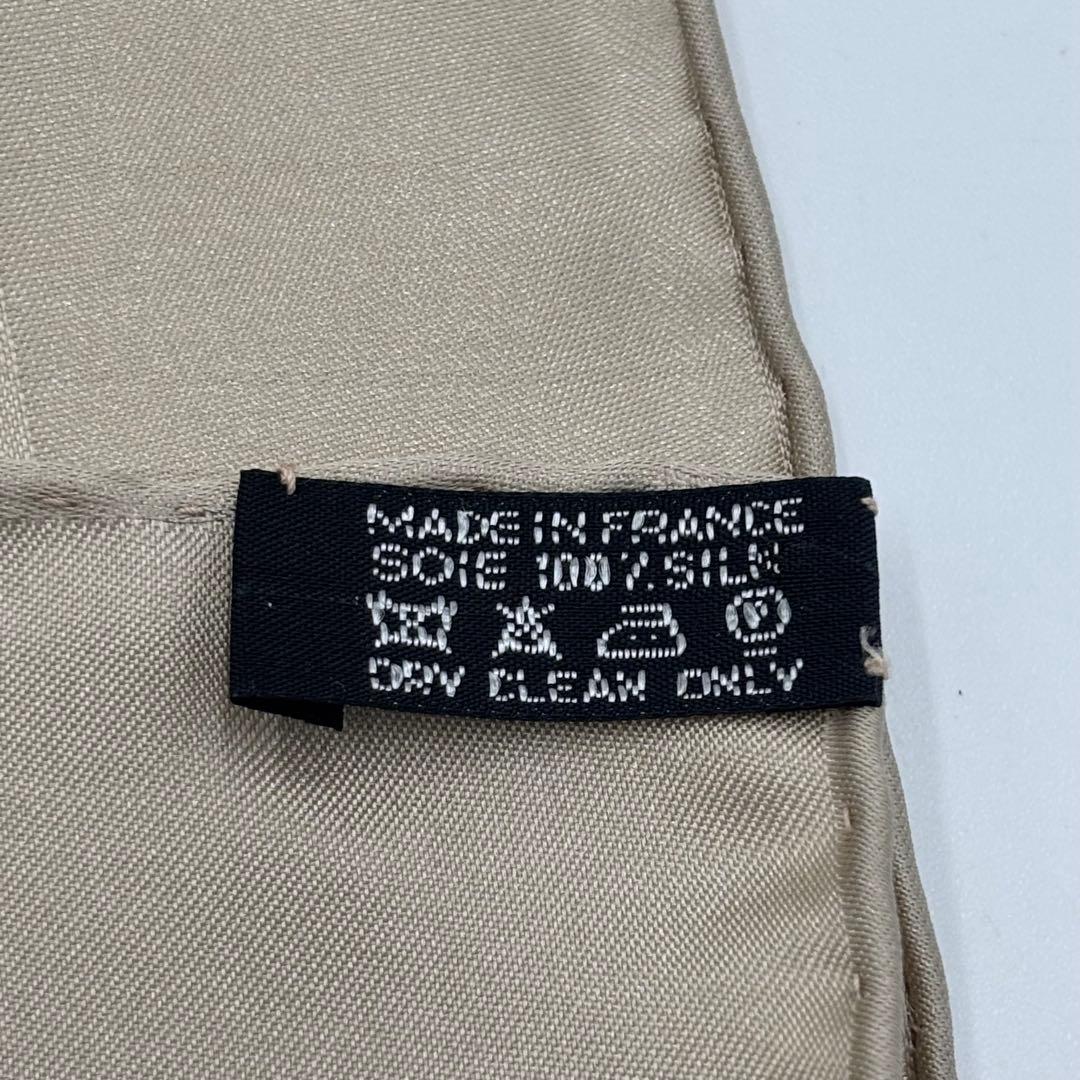 HERMESプチカレ ガヴロッシュ Grand H シルク100% ミニスカーフ