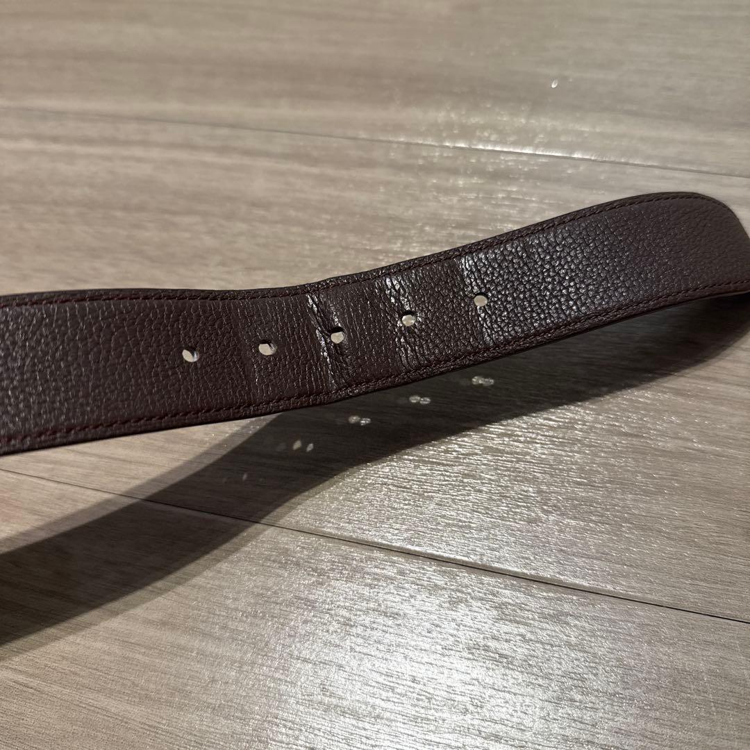 エルメス メンズ レザーベルト ブラウン&黒リバーシブル（約104.5cm）