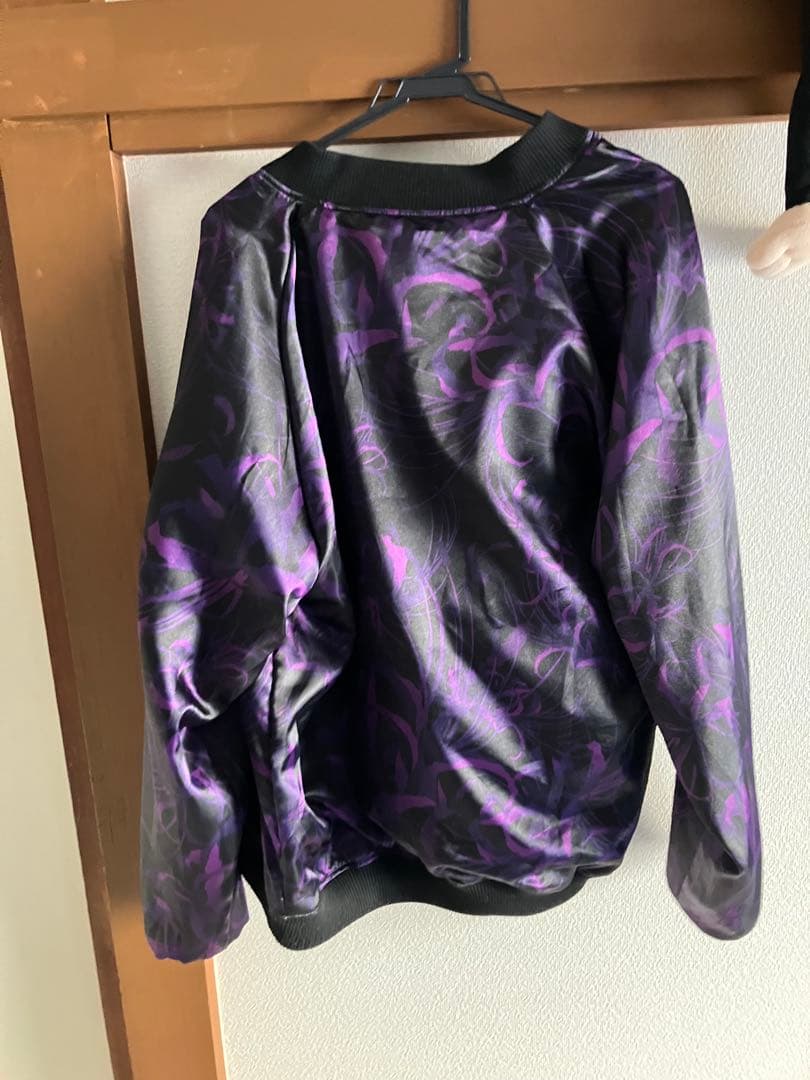 麗*楓様 【絡繰魂・漆】 “八咫烏と彼岸花”総刺繍リバーシブルスカジャンweb限