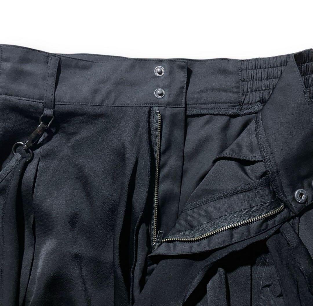 オッズオン OZZ CONTE 変形 チェーン 布帛 スカート パンツ ドラゴン