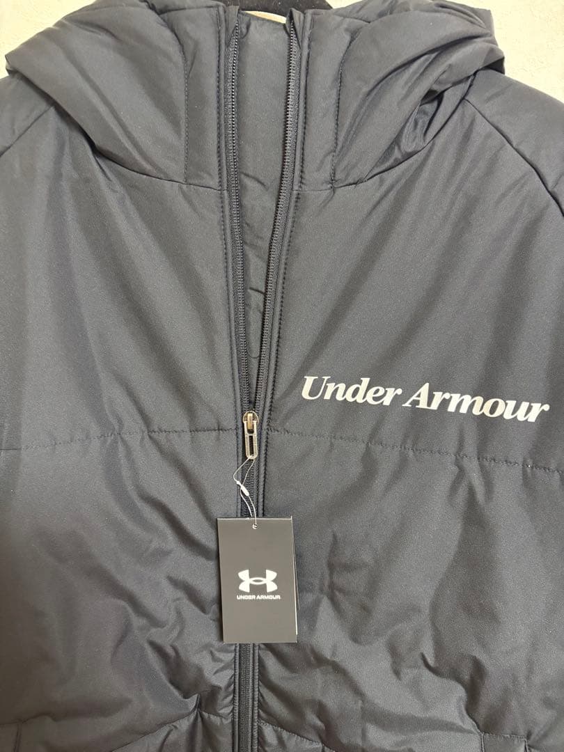 Under Armour ブラック ロングコートアンダーアーマー Lサイズ　女性