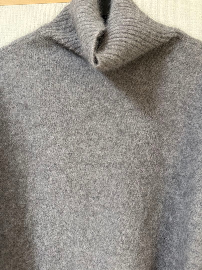 Spick and Span フォックスウールミックスリブタートルプルオーバー