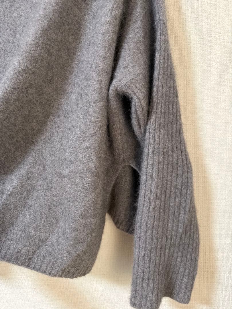 Spick and Span フォックスウールミックスリブタートルプルオーバー