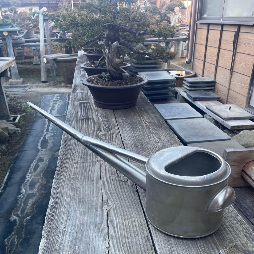 根岸産業「ステンレス製 竿長如雨露 (じょうろ)4号」【ジャンク品】