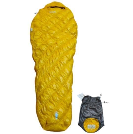 【美品】mont-bell ダウンハガー 800 ♯2 ロング イエロー