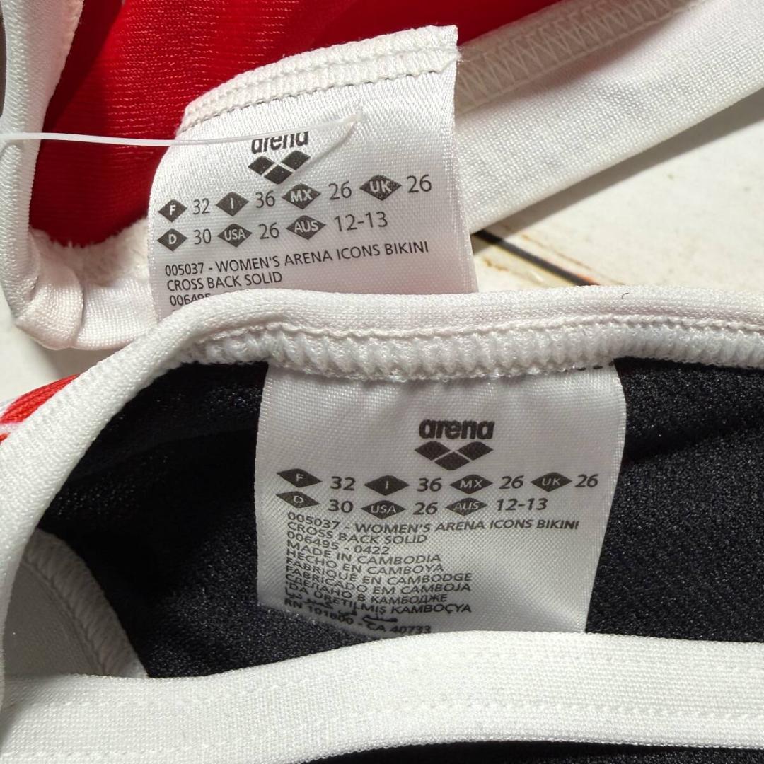 Arena 女性用 ビーチバレー ツーピース ビキニ ブルマ Red USA26