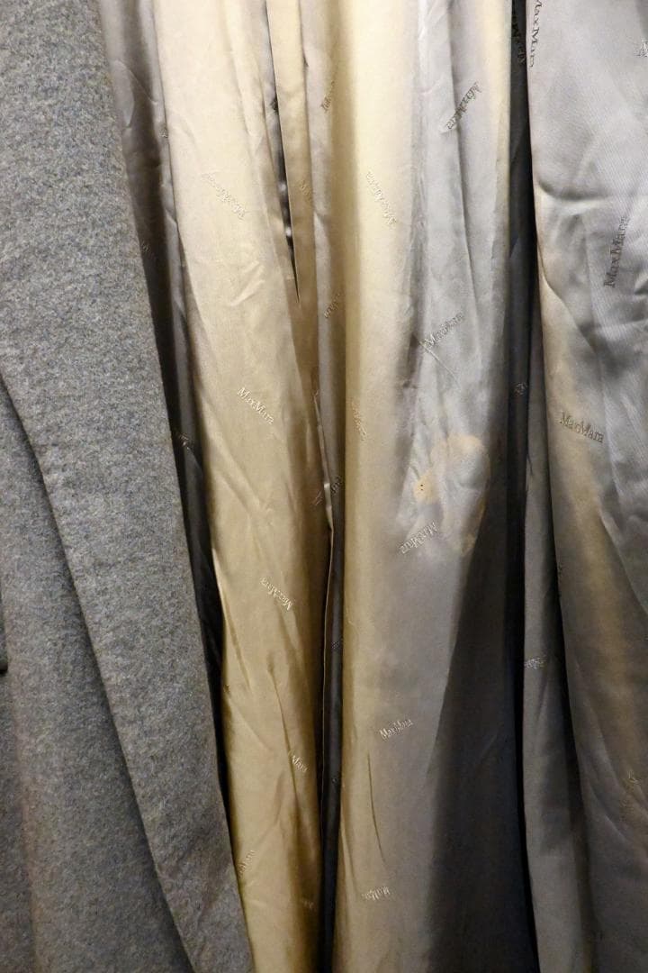 Max Mara ロングコート カシミア100％ グレー 42サイズ