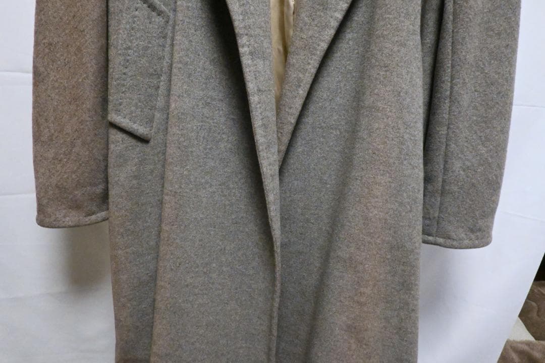 Max Mara ロングコート カシミア100％ グレー 42サイズ