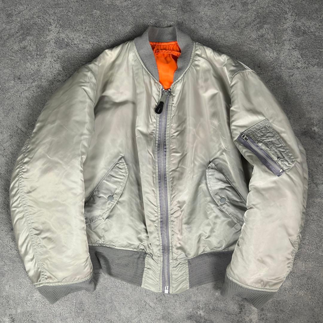 ALPHA INDUSTRIES MA-1 フライトジャケット シルバー