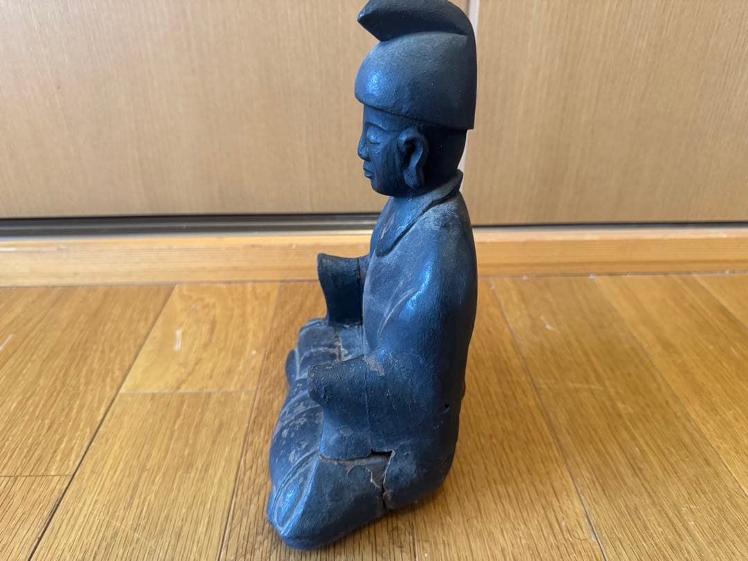 ツ*ず様 天神様　時代　骨董　仏具　神具　アンティーク　オブジェ　置物　神棚　古
