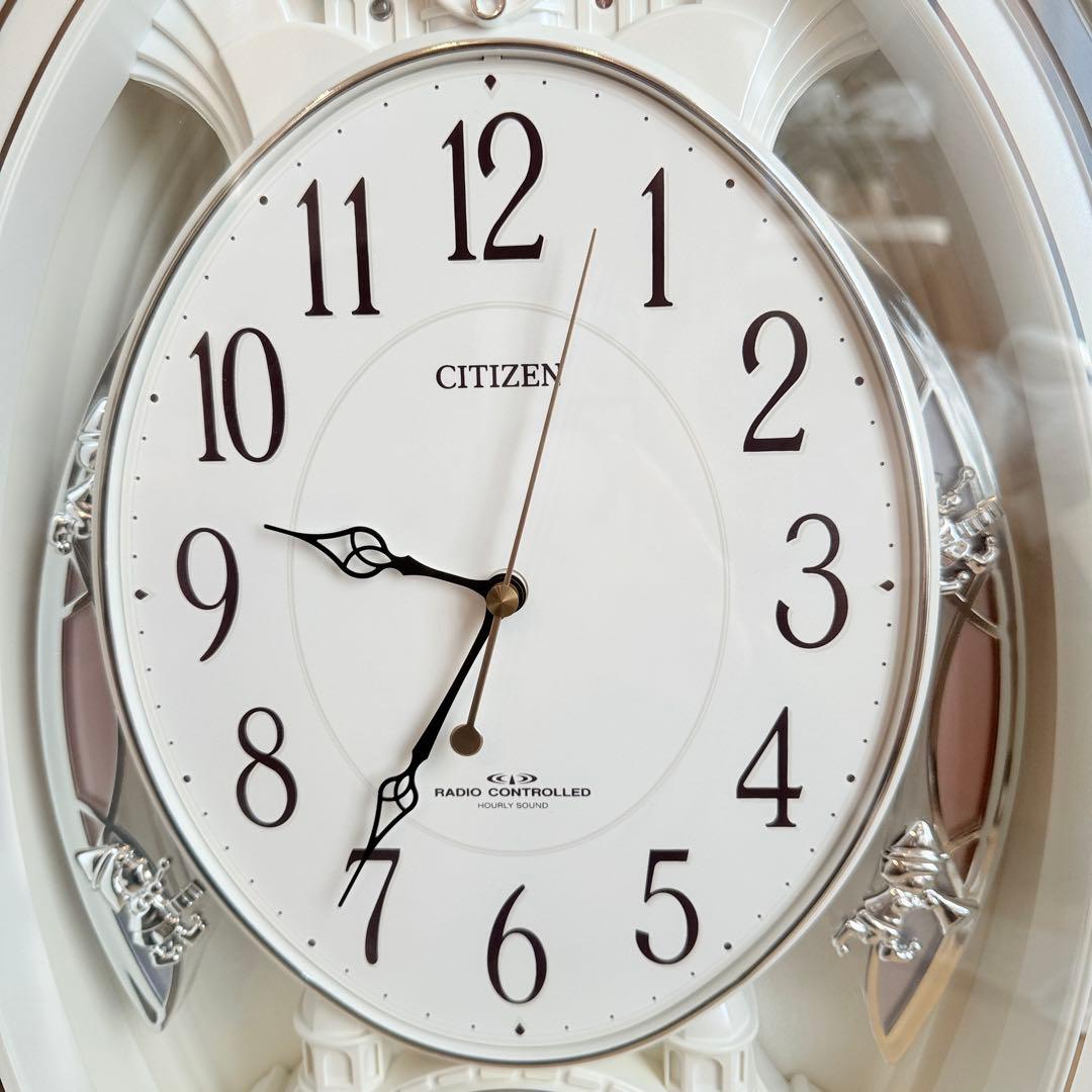 美品 CITIZEN シチズン 電波時計 パルミューズクイーンダム 4MN484