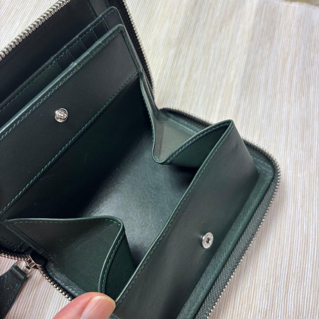 【新品】POLO RALPH LAUREN ポロラルフローレン、折財布、グリーン
