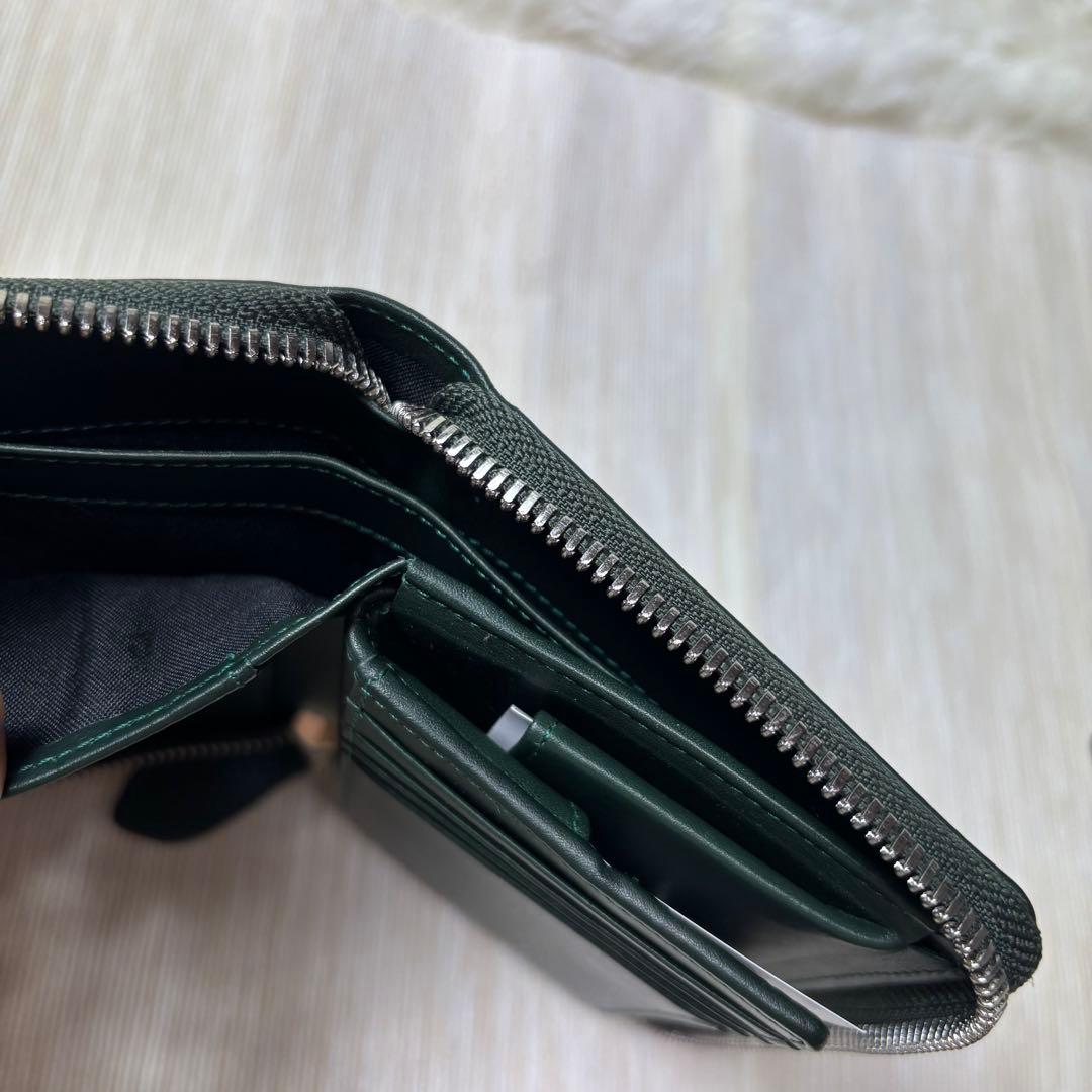 【新品】POLO RALPH LAUREN ポロラルフローレン、折財布、グリーン
