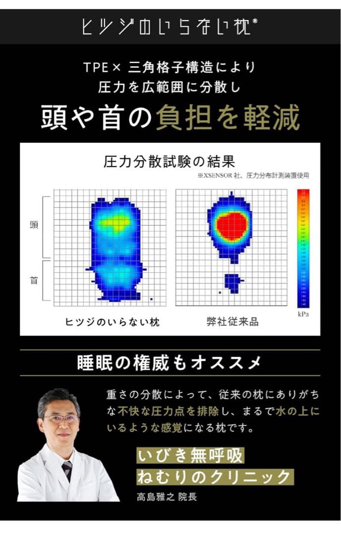 ヒツジのいらない枕　極柔　シリーズ最上位