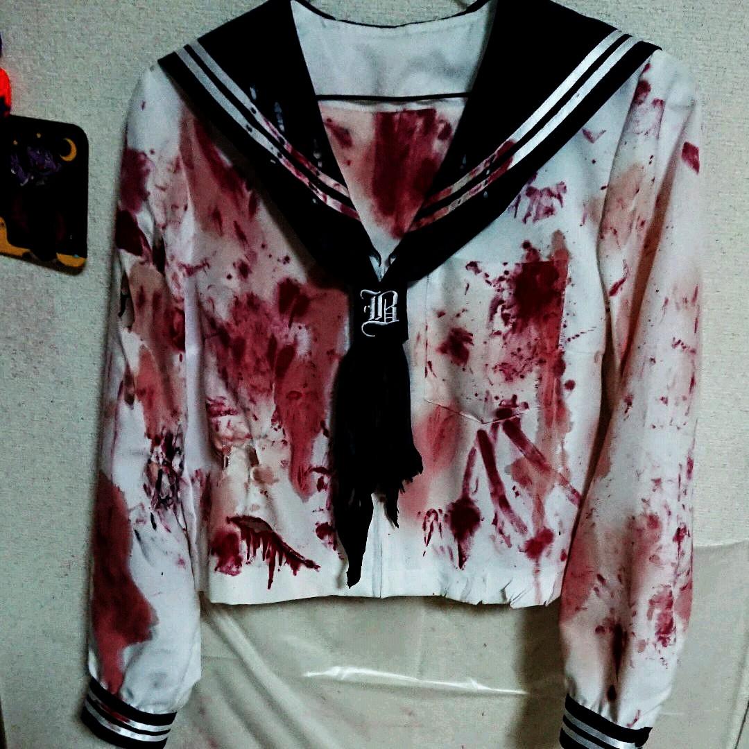 【完成】オーダー 血のり加工 衣装