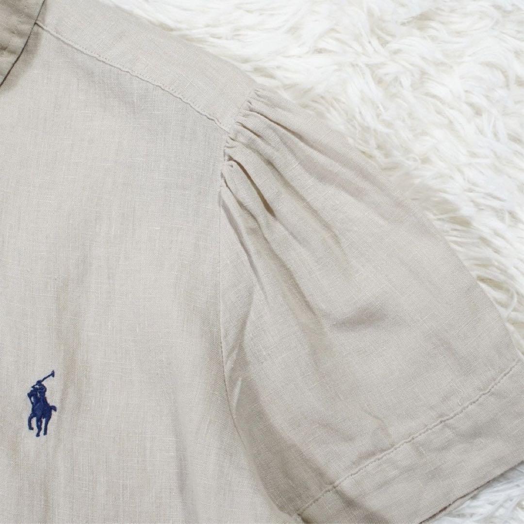 24年 リネン100% 《POLO RALPH LAUREN》ボタンダウン(S)