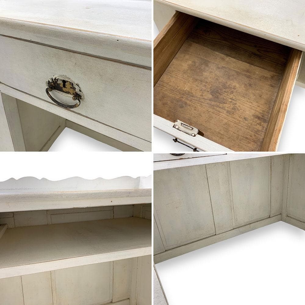 貴重 フランス アンティーク ヴィンテージ カウンター 作業台 レジ台 古木