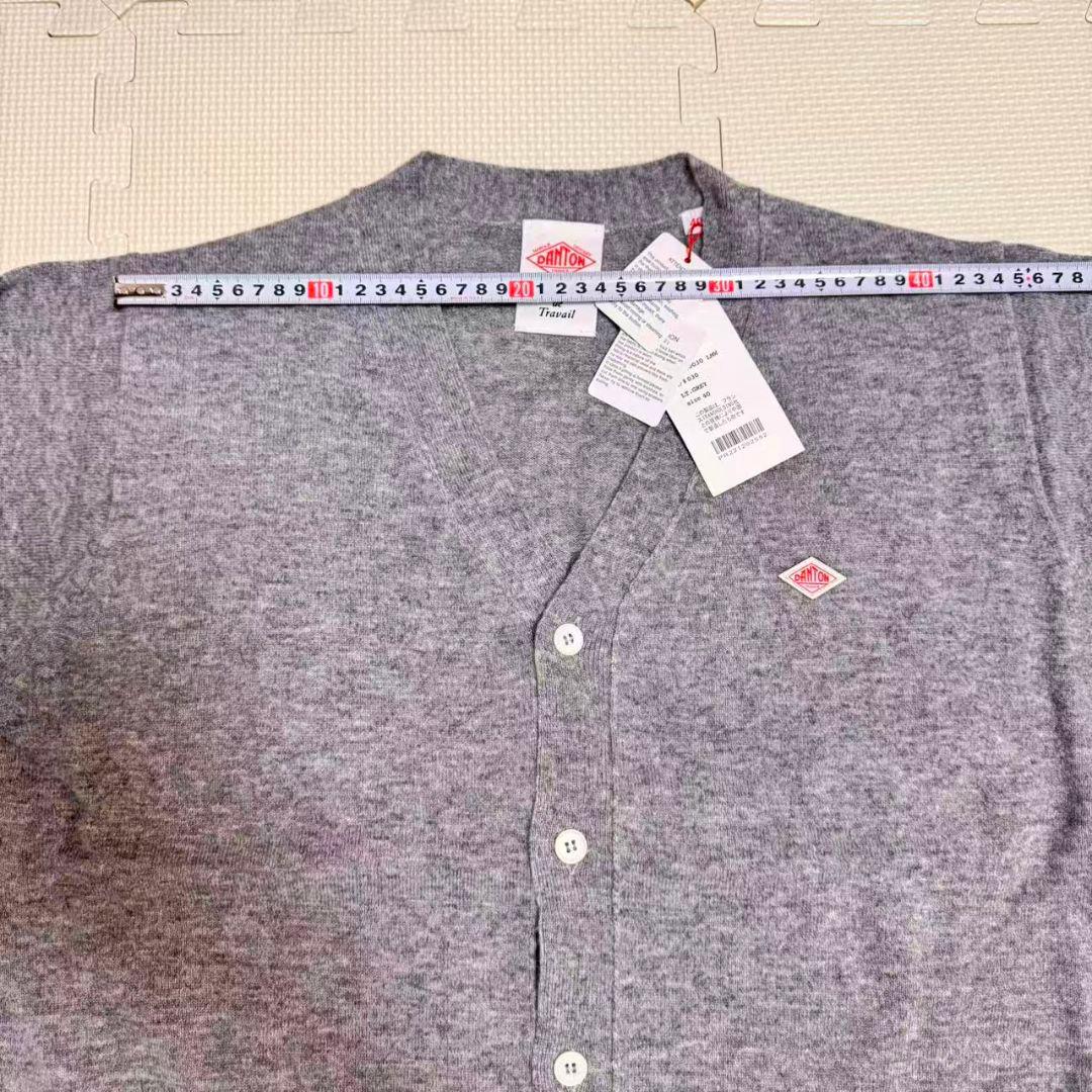 新品　DANTONラムウールVネックカーディガン40 ユニセックス