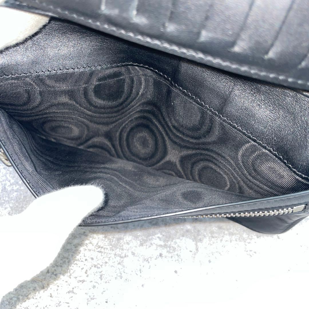 Maison Margiela　メゾンマルジェラ 長財布　黒　レザー　折り財布