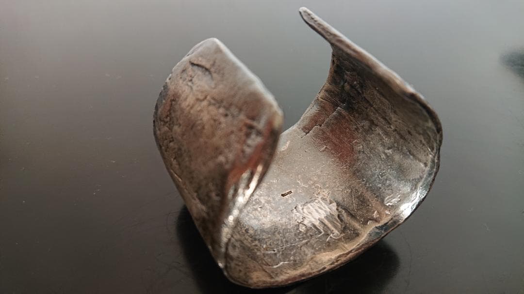 シルバー バングル  ビンテージ 重量約240g