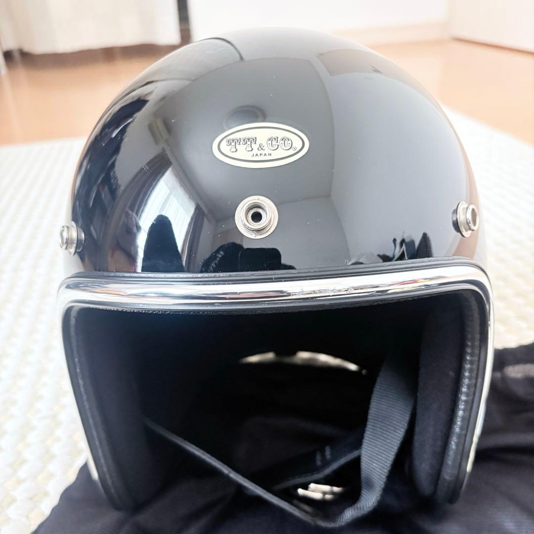 美品‼️tt&co 500-TX ジェットヘルメット黒 L/XL