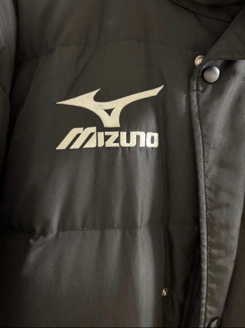 ま*こ様 ミズノ ベンチコート BLK 刺繍ナンバー付き 【限定価格】