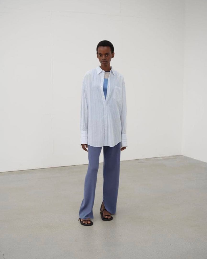 ☆美品☆ 24SS AURALEE オーガンジーコットンシャツ クリーニング済み