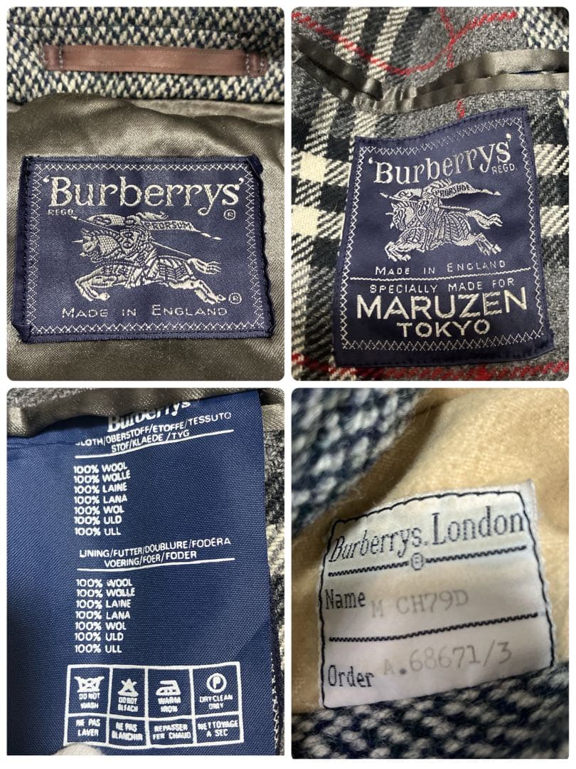 Burberrys 丸善別注 英国製 バルマカーンコート 70s〜80s 一枚袖