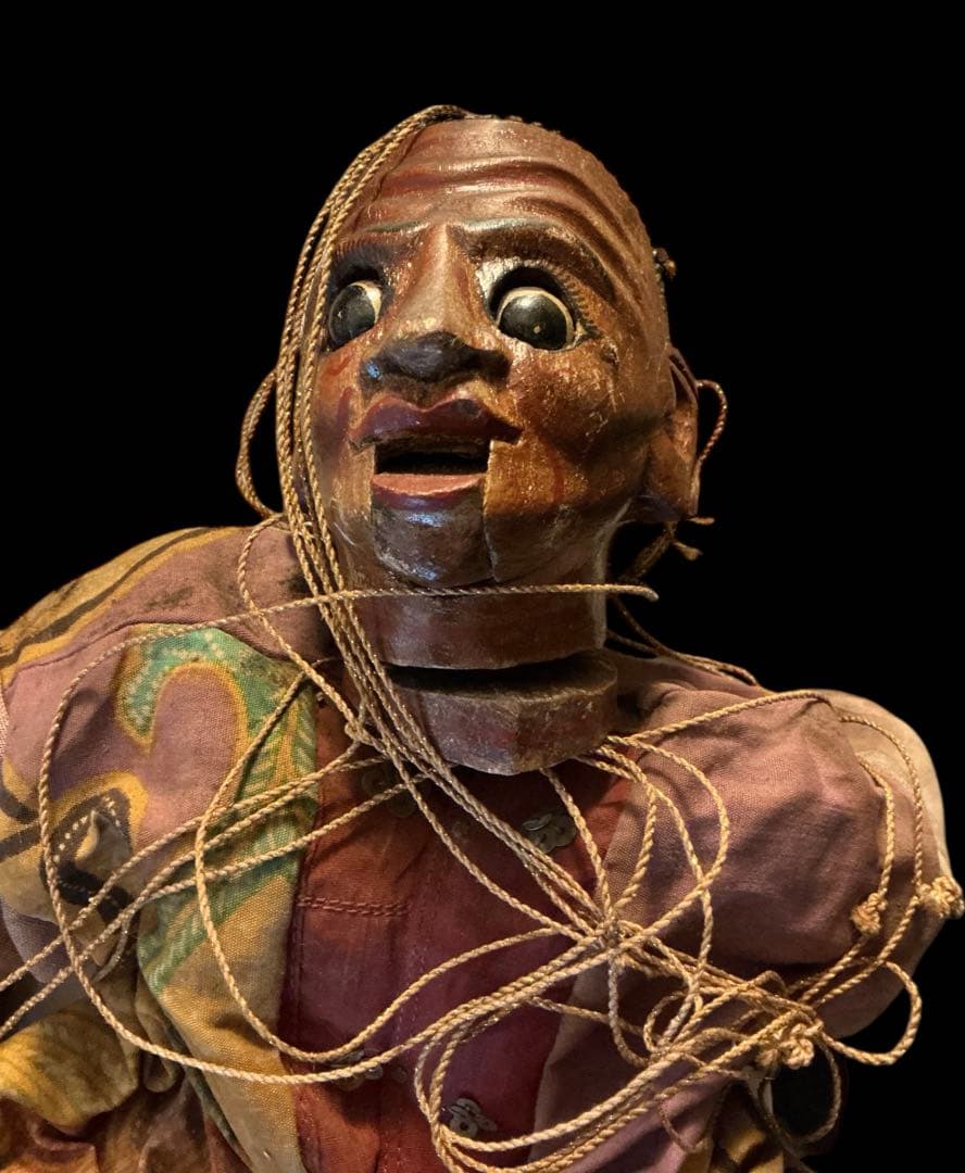 ⭐️激レア⭐️ビルマ人形⭐️伝統的な木製人形のマリオネット⭐️アンティーク‼️ヴィンテージ