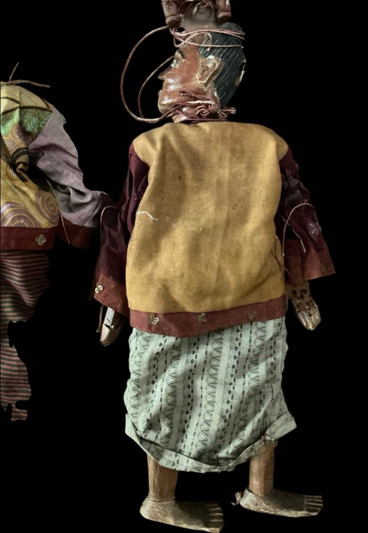 ⭐️激レア⭐️ビルマ人形⭐️伝統的な木製人形のマリオネット⭐️アンティーク‼️ヴィンテージ